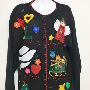 Ugly Christmas Sweater M Victoria Harbour Noel